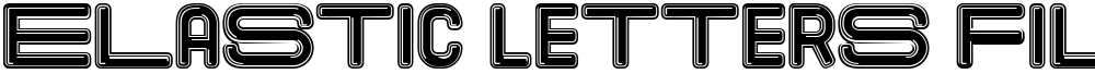 Elastic Letters Filled