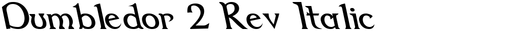 Dumbledor 2 Rev Italic
