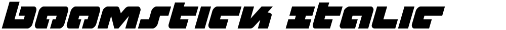 Boomstick Italic