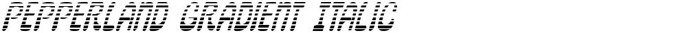 Pepperland Gradient Italic