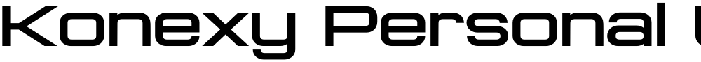 Konexy Personal Use