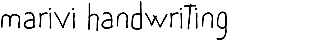 marivi handwriting