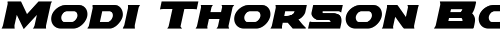 Modi Thorson Bold Italic