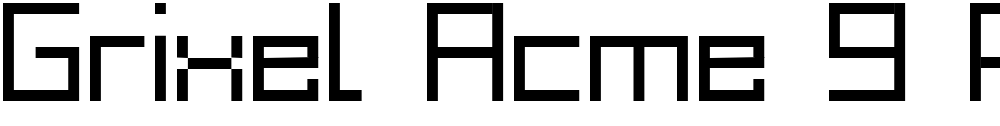 Grixel Acme 9 Regular