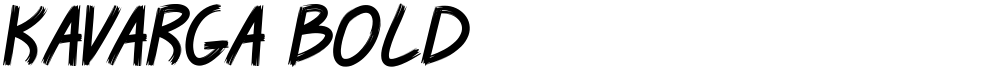 KAVARGA Bold