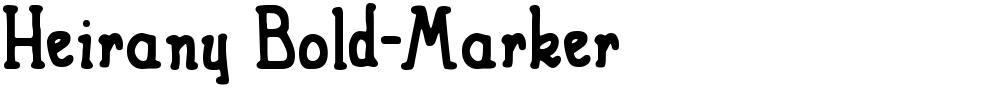 Heirany Bold-Marker