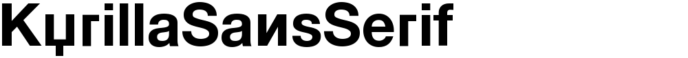 KyrillaSansSerif
