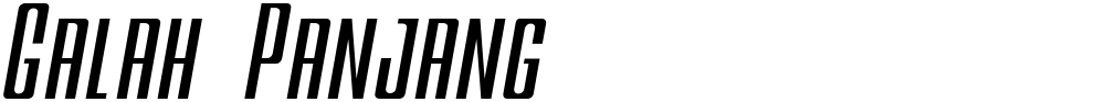 Galah Panjang
