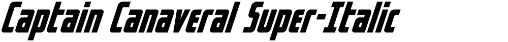Captain Canaveral Super-Italic