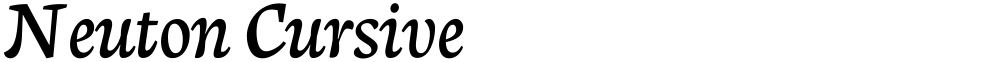 Neuton Cursive