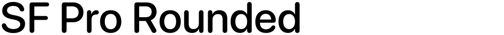 SF Pro Rounded