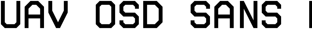 UAV OSD Sans Mono