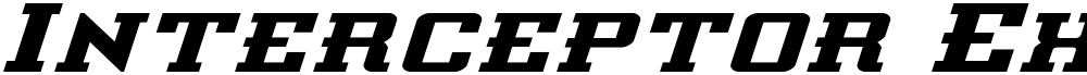 Interceptor Expanded Italic