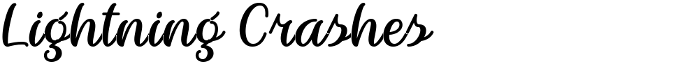 Lightning Crashes