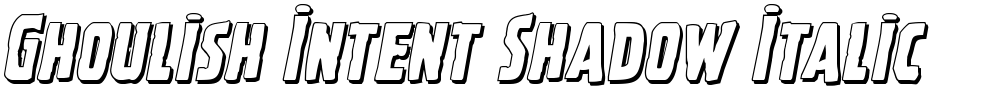 Ghoulish Intent Shadow Italic