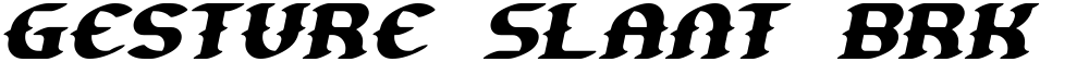 Gesture Slant BRK