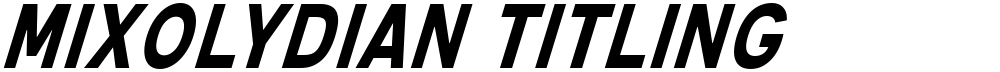 Mixolydian Titling