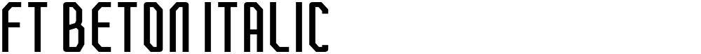 FT Beton Italic