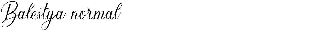 Balestya normal