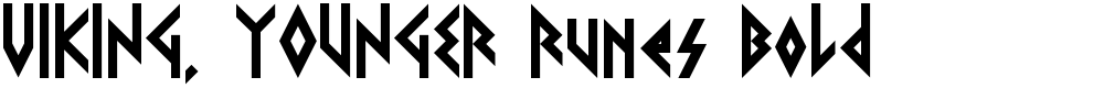 VIKING, YOUNGER Runes Bold