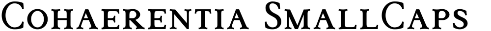 Cohaerentia SmallCaps