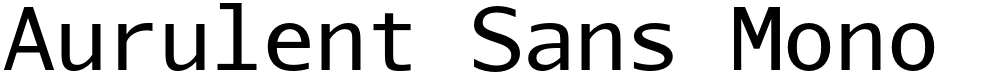 Aurulent Sans Mono