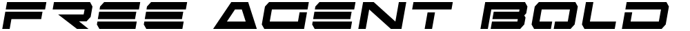 Free Agent Bold Semi-Italic