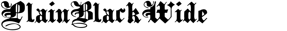 PlainBlackWide