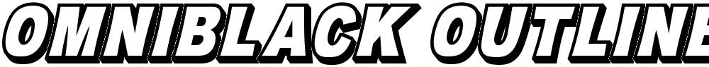 OMNIBLACK Outline Italic