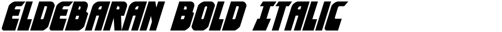 Eldebaran Bold Italic