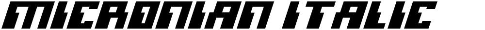 Micronian Italic