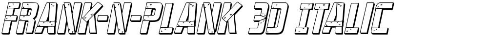 Frank-n-Plank 3D Italic