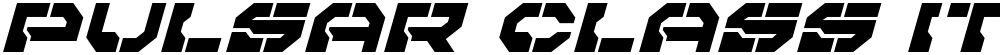 Pulsar Class Italic