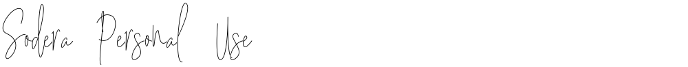 Sodera Personal Use