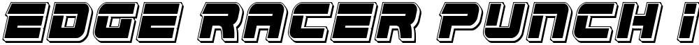 Edge Racer Punch Italic
