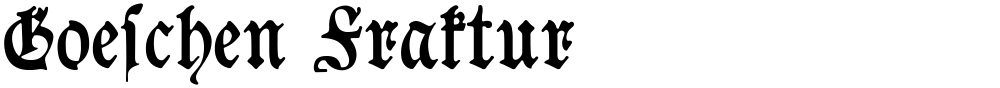 Goeschen Fraktur