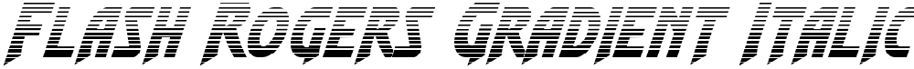Flash Rogers Gradient Italic