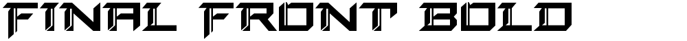 Final Front Bold