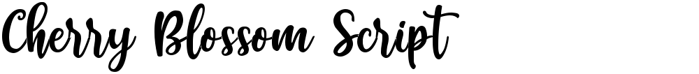 Cherry Blossom Script