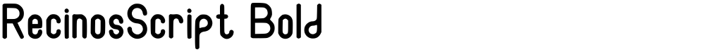 RecinosScript Bold