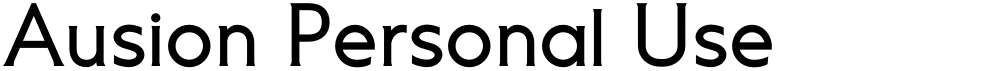 Ausion Personal Use