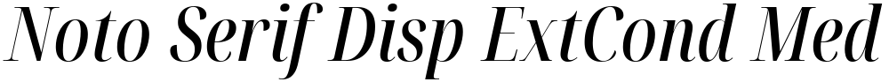 Noto Serif Disp ExtCond Med