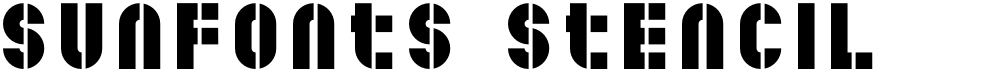 SunFonts Stencil
