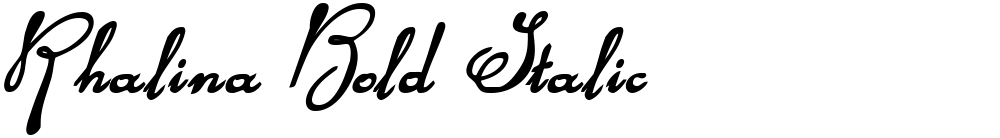 Rhalina Bold Italic