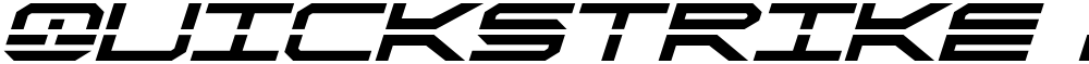 QuickStrike Bold Italic