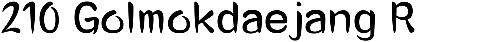 210 Golmokdaejang R