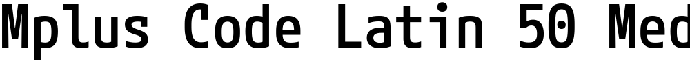 Mplus Code Latin 50 Medium