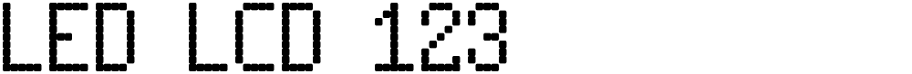 LED LCD 123