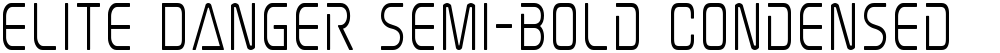 Elite Danger Semi-Bold Condensed