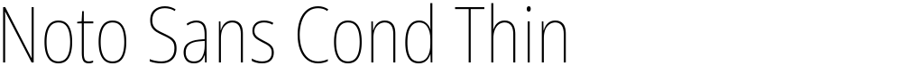 Noto Sans Cond Thin